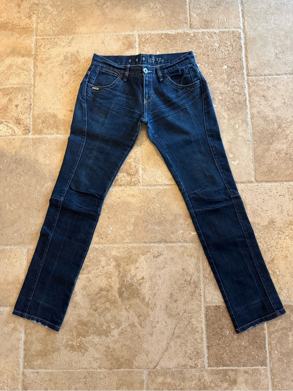 Women’s Straight Leg Dark Indigo Jeans - Classic Five-Pocket Style